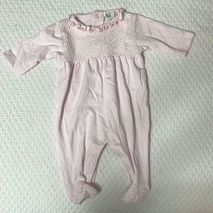 kissy kissy pink onesie